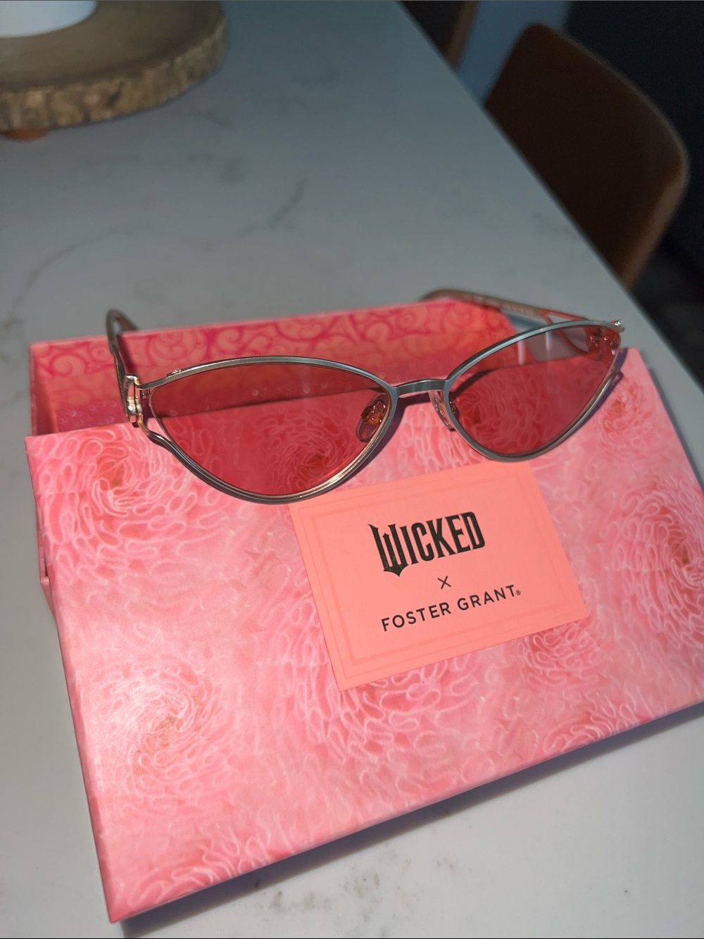 Foster Grant x Wicked Pink Cat-Eye Sunglasses